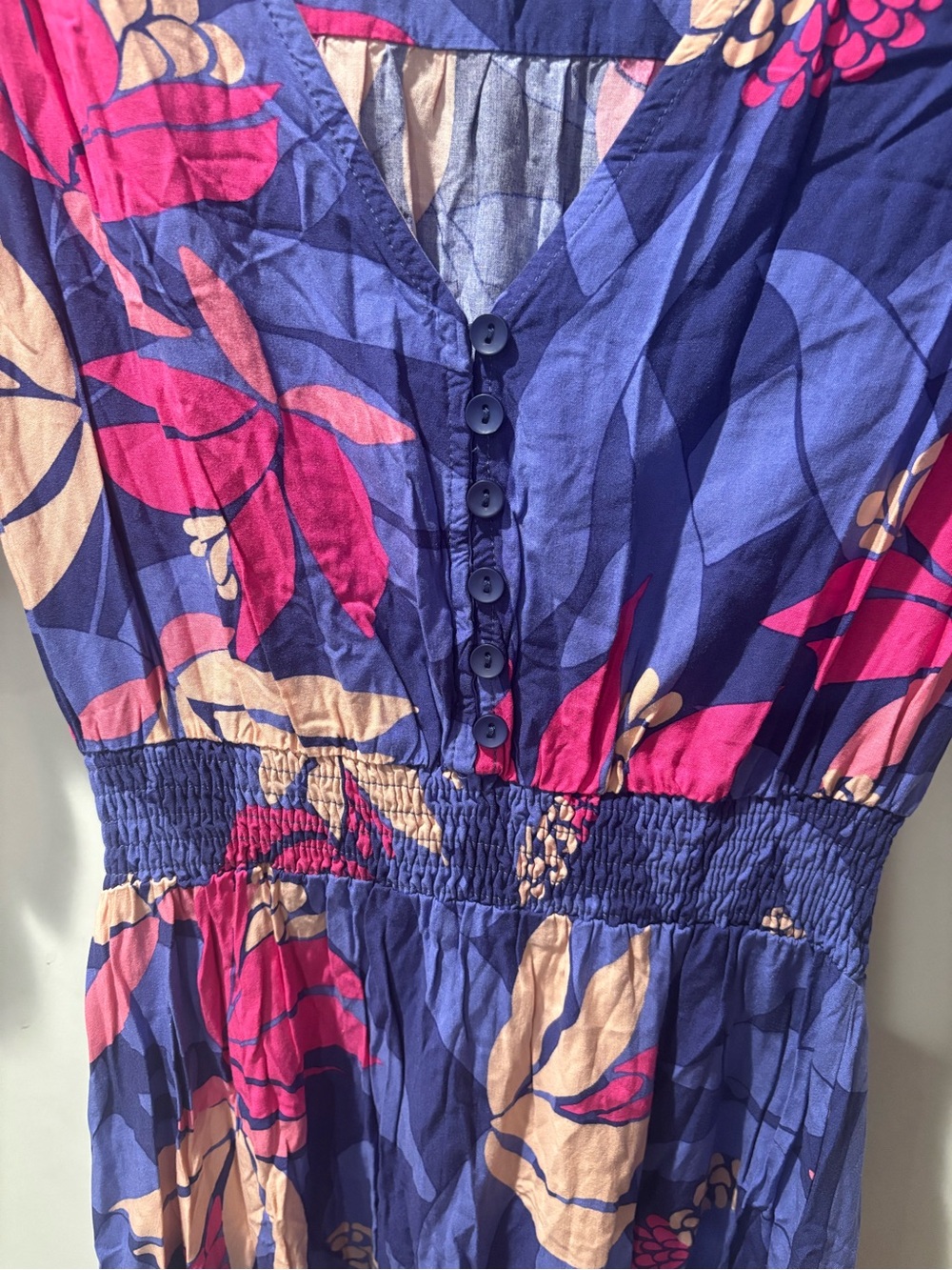 Abel the Label Anthropologie Floral High-Low Midi Dress Size S